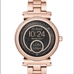 Rose gold Michael kors smart watch